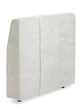 Lovesac Deep Angled Side Cover: Sky Grey Corded Velvet